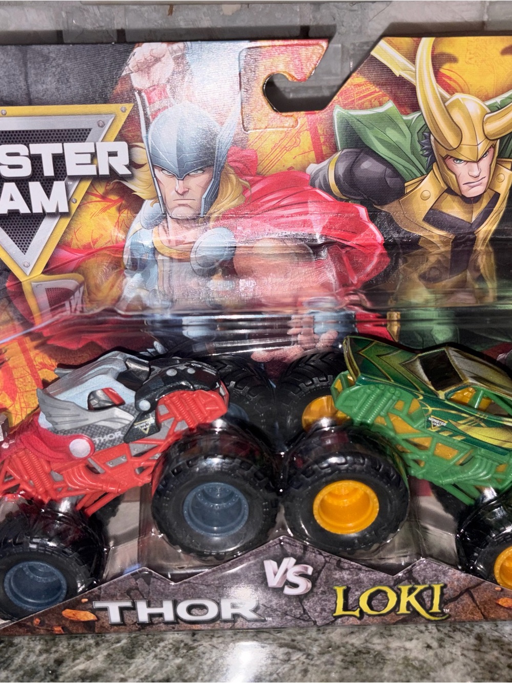 Thor vs Loki Monster Jam Toy